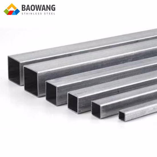 Tubo di scarico rettangolare opaco in acciaio inossidabile opaco da 1 pollice di lunghezza personalizzata ASTM A312 201 316L 10 m